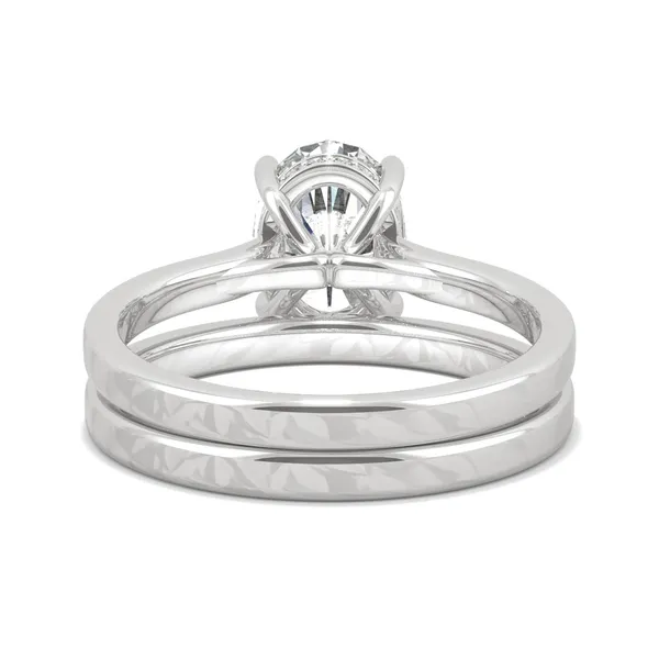 Oval Eternal Side-Stone Bridal Set