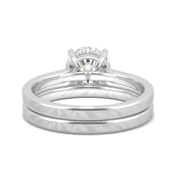 Round Hearts & Arrows Eternal Side-Stone Bridal Set