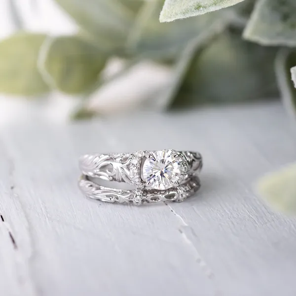 Round Brilliant Rosaline Bridal Set