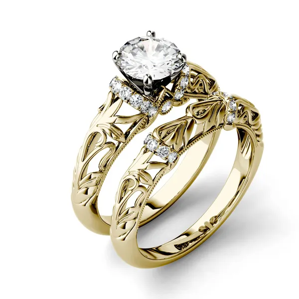 Round Brilliant Rosaline Bridal Set