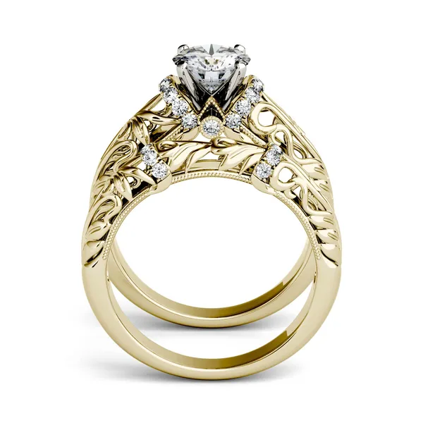 Round Brilliant Rosaline Bridal Set