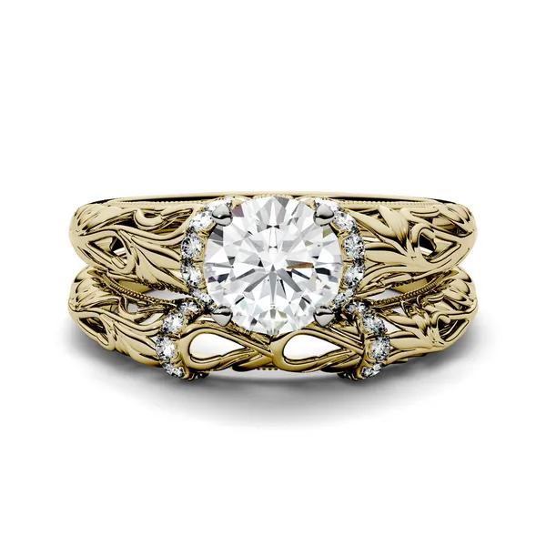 Round Brilliant Rosaline Bridal Set
