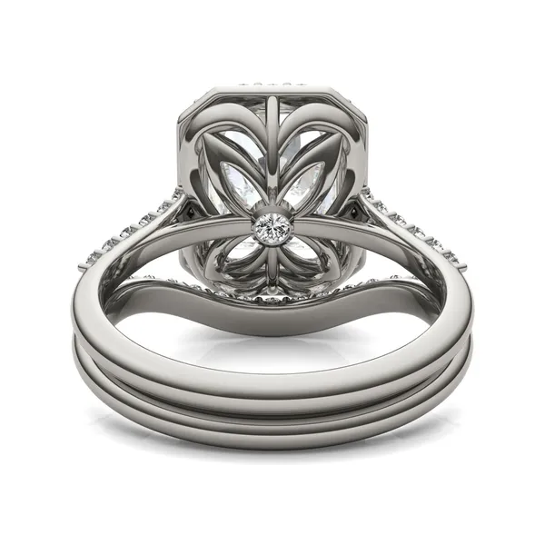 Radiant Signature Accented Halo Bridal Set