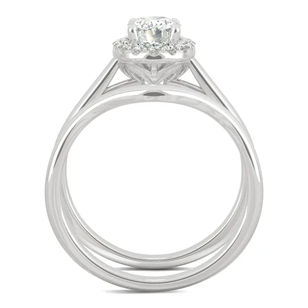 Oval Signature Halo Bridal Set
