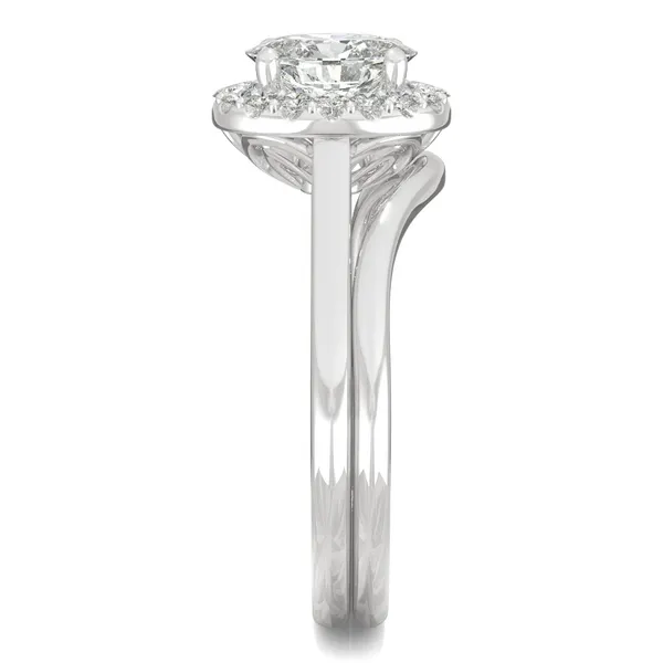 Oval Signature Halo Bridal Set