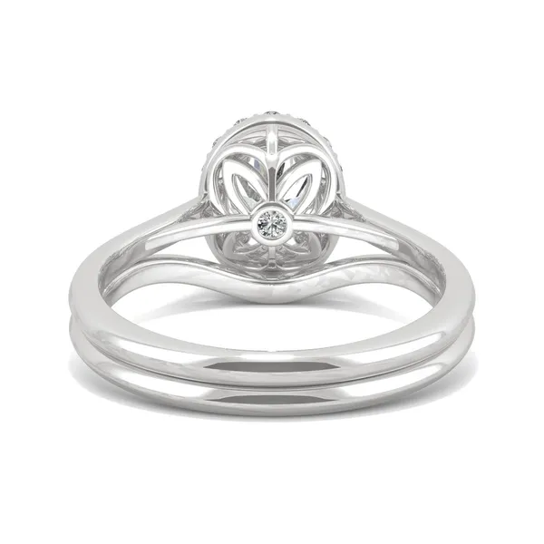 Oval Signature Halo Bridal Set