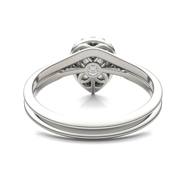 Pear Signature Halo Bridal Set