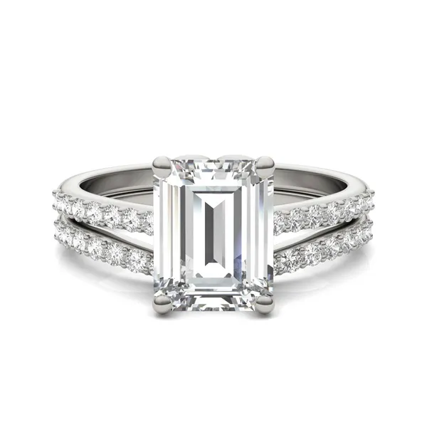 Emerald Signature Petite Side-Stone Bridal Set