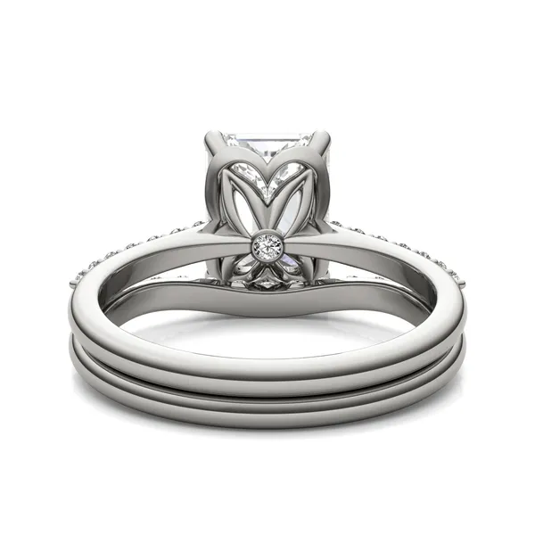 Emerald Signature Petite Side-Stone Bridal Set