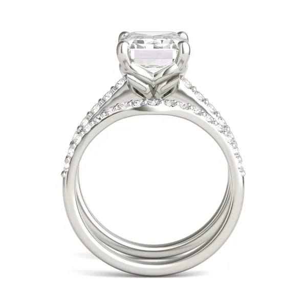 Emerald Signature Petite Side-Stone Bridal Set
