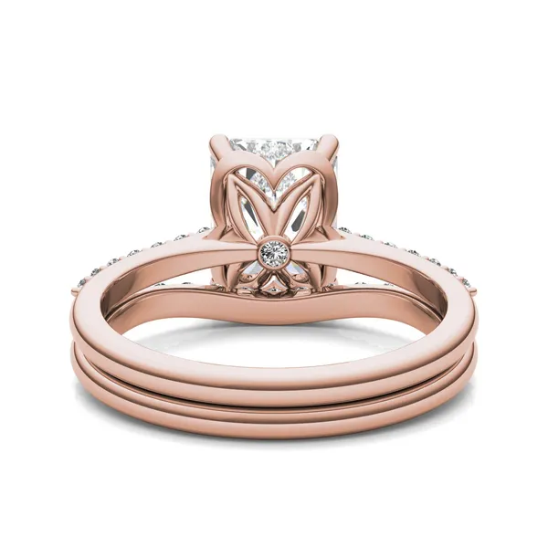 Radiant Signature Petite Side-Stone Bridal Set