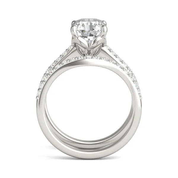 Radiant Signature Petite Side-Stone Bridal Set