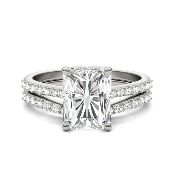 Radiant Signature Petite Side-Stone Bridal Set