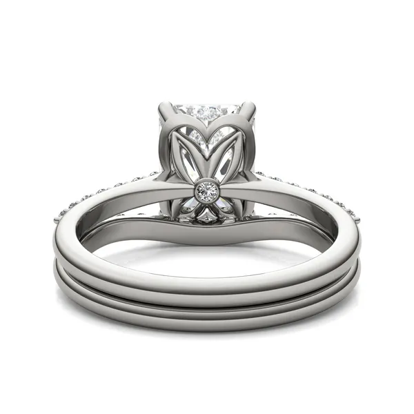 Radiant Signature Petite Side-Stone Bridal Set