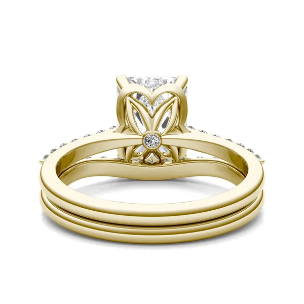 Radiant Signature Petite Side-Stone Bridal Set