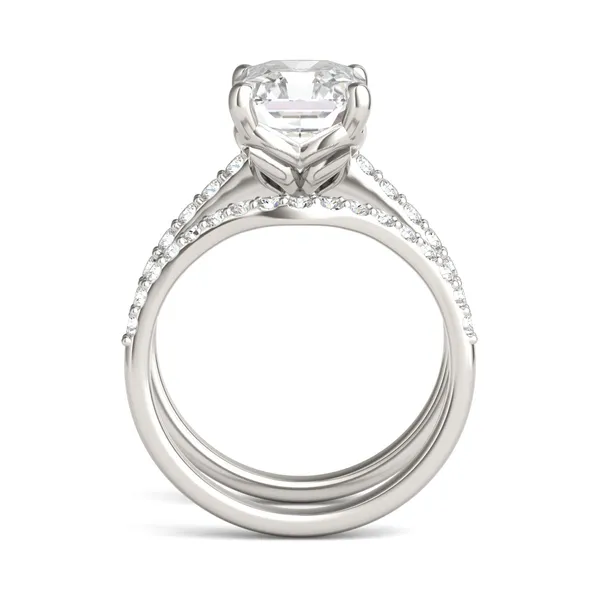 Radiant Signature Petite Side-Stone Bridal Set
