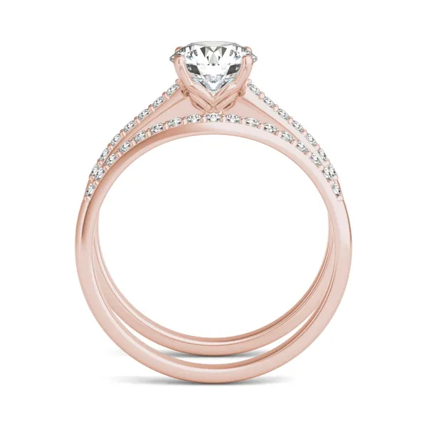 Round Brilliant Signature Petite Side-Stone Bridal Set