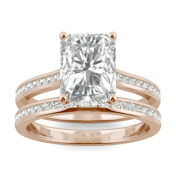 Radiant Channel Set Cathedral Bridal Set