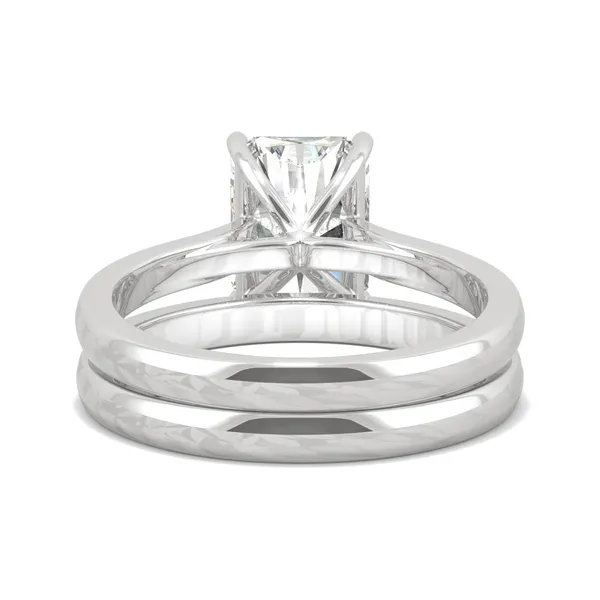 Radiant Channel Set Cathedral Bridal Set