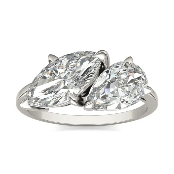 Pear and Marquise Toi et Moi Engagement Ring