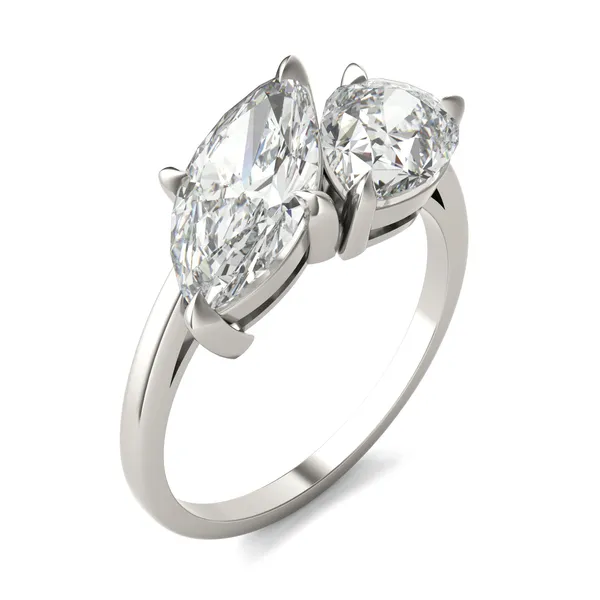 Pear and Marquise Toi et Moi Engagement Ring