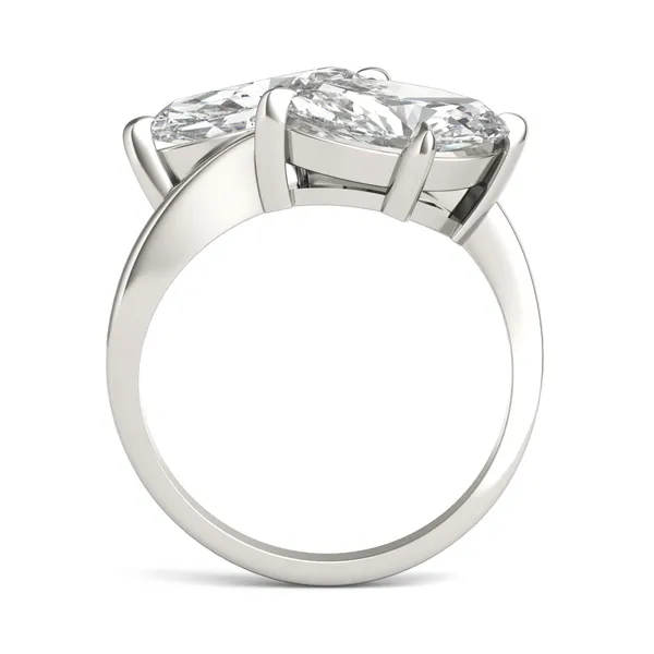 Matching Marquise Bypass Toi et Moi Engagement Ring