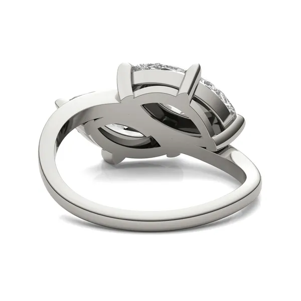 Matching Marquise Bypass Toi et Moi Engagement Ring