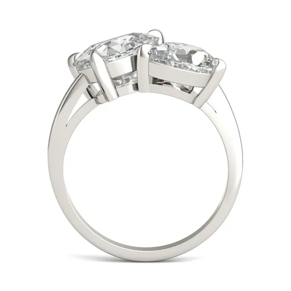 Asymmetrical Perfect Pear Engagement Ring
