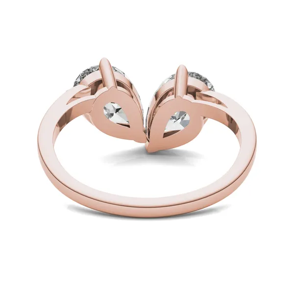 Perfect Pear Toi et Moi Engagement Ring