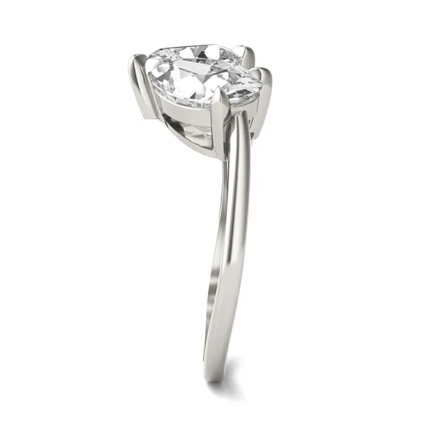 Perfect Pear Toi et Moi Engagement Ring