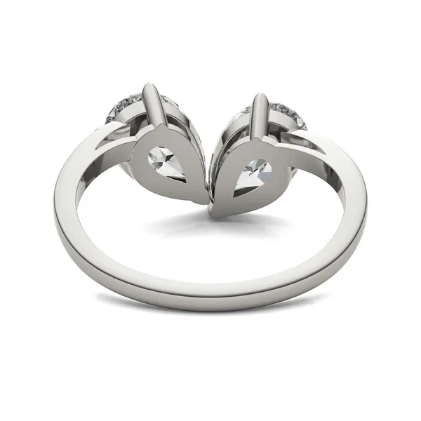 Perfect Pear Toi et Moi Engagement Ring