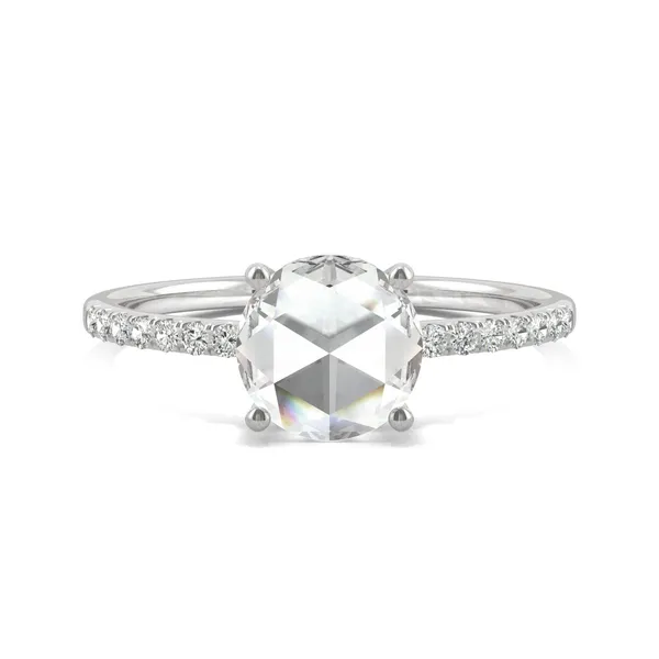 Round Rose Hidden Halo Ring