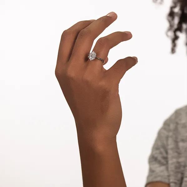 Signature Floral Halo Ring