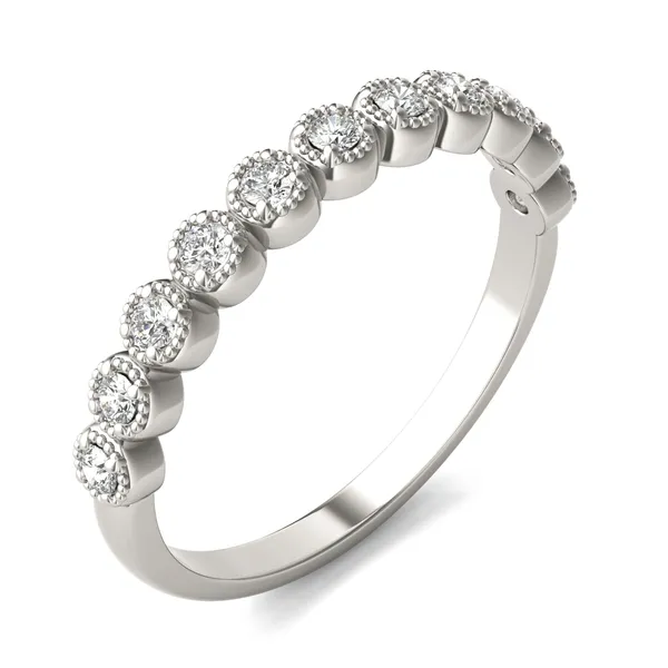 Milgrain Halo Ring