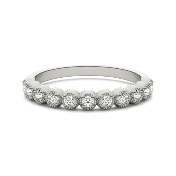 Milgrain Halo Ring