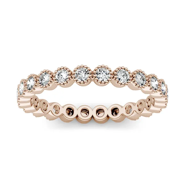 Beaded Bezel Illusion Eternity