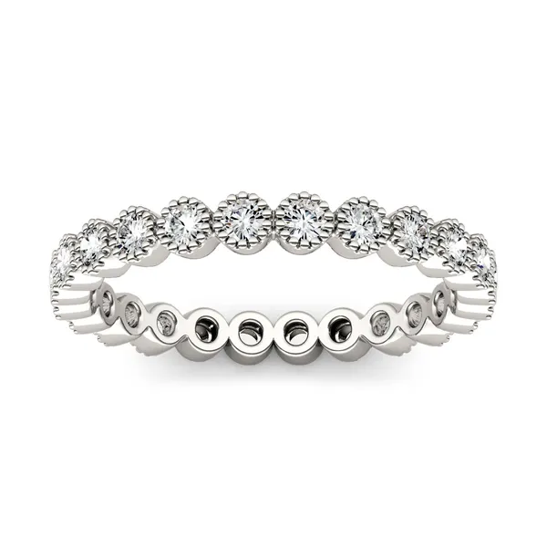 Beaded Bezel Illusion Eternity