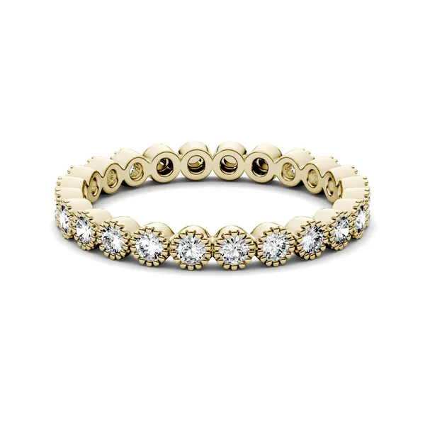Beaded Bezel Illusion Eternity