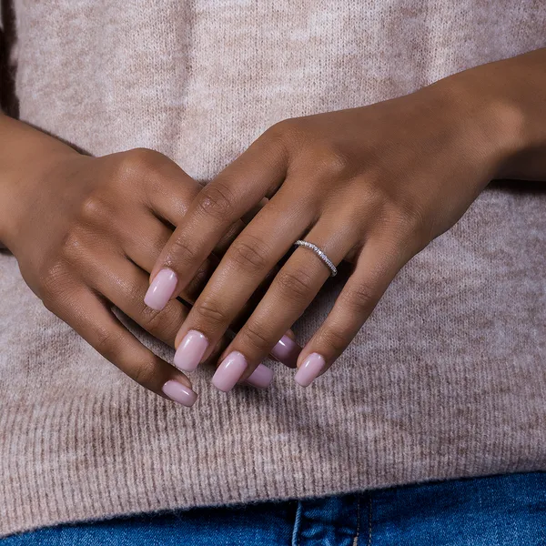 Subtle Curved Wedding Ring