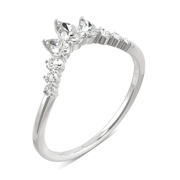 Lotus Curved Wedding Ring
