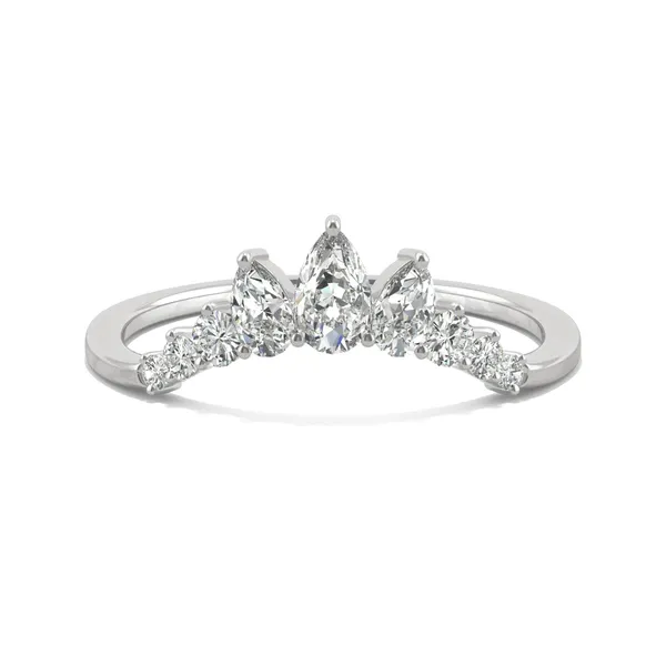 Lotus Curved Wedding Ring