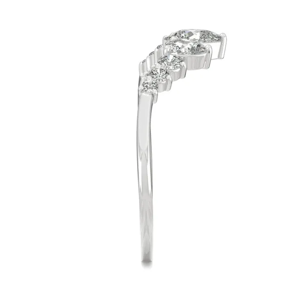 Lotus Curved Wedding Ring