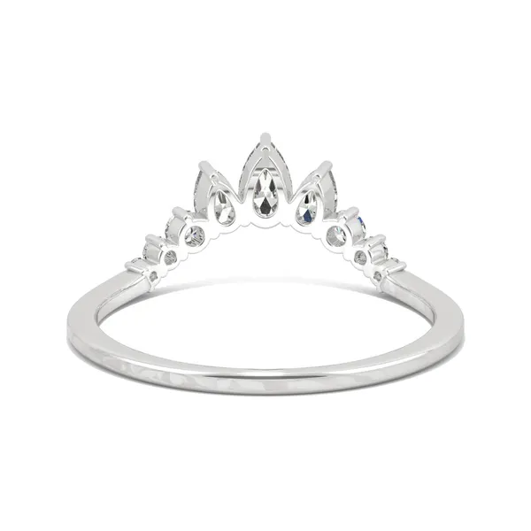 Lotus Curved Wedding Ring