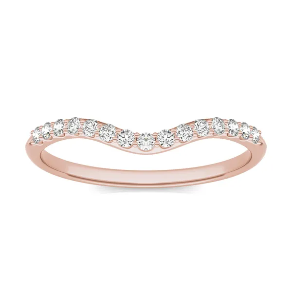 Round Brilliant Signature Accented Halo Petite Matching Band