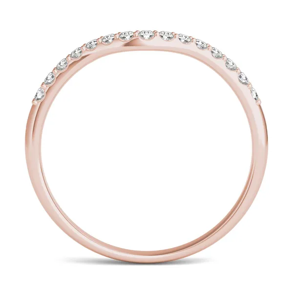 Round Brilliant Signature Accented Halo Petite Matching Band