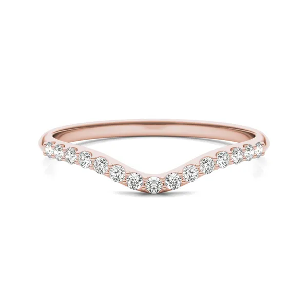 Round Brilliant Signature Accented Halo Petite Matching Band