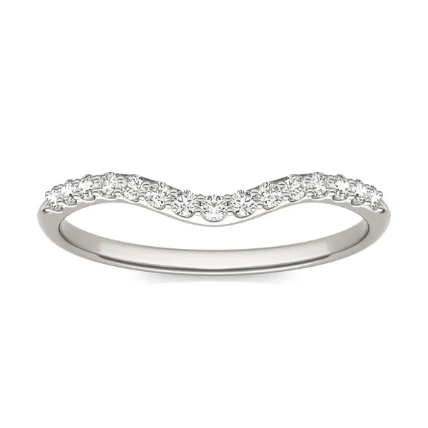 Round Brilliant Signature Accented Halo Petite Matching Band