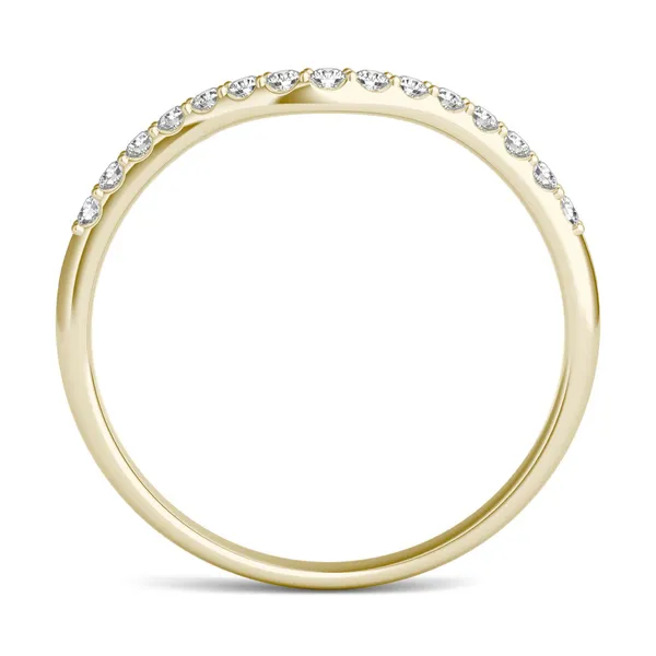 Round Brilliant Signature Accented Halo Petite Matching Band
