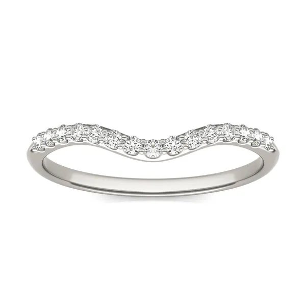 Round Brilliant Signature Accented Halo Petite Matching Band
