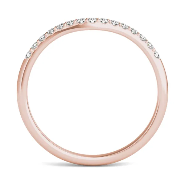 Round Hearts & Arrows Signature Accented Halo Classic Matching Band